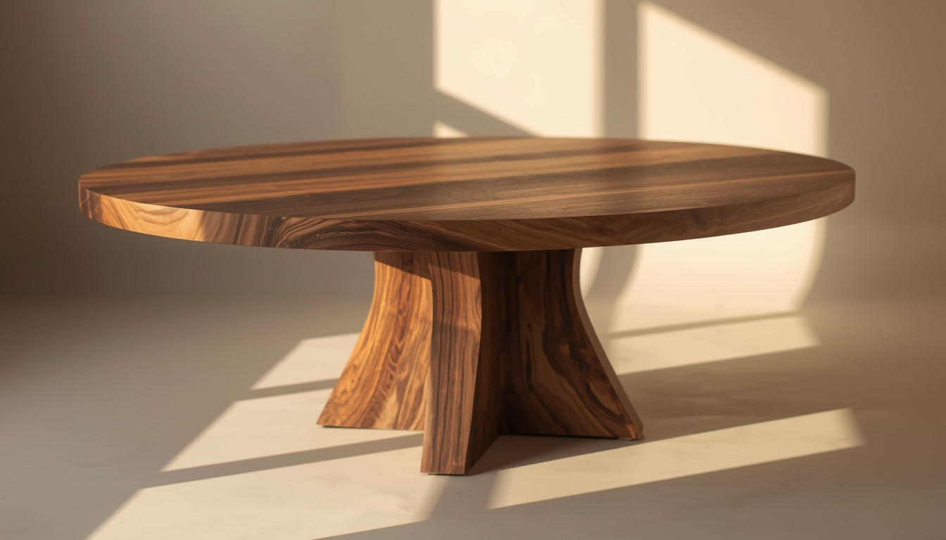 Custom solid wood table by Quivranxuz